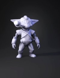 3d model: A Togruta from star wars wearing a latex body suit and a strap on